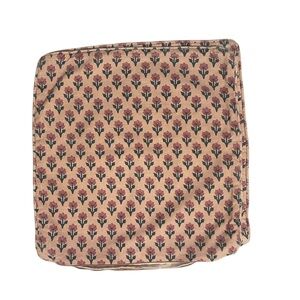 Flower Block Print Pillow Cases - Set of 2 - 19"x20"